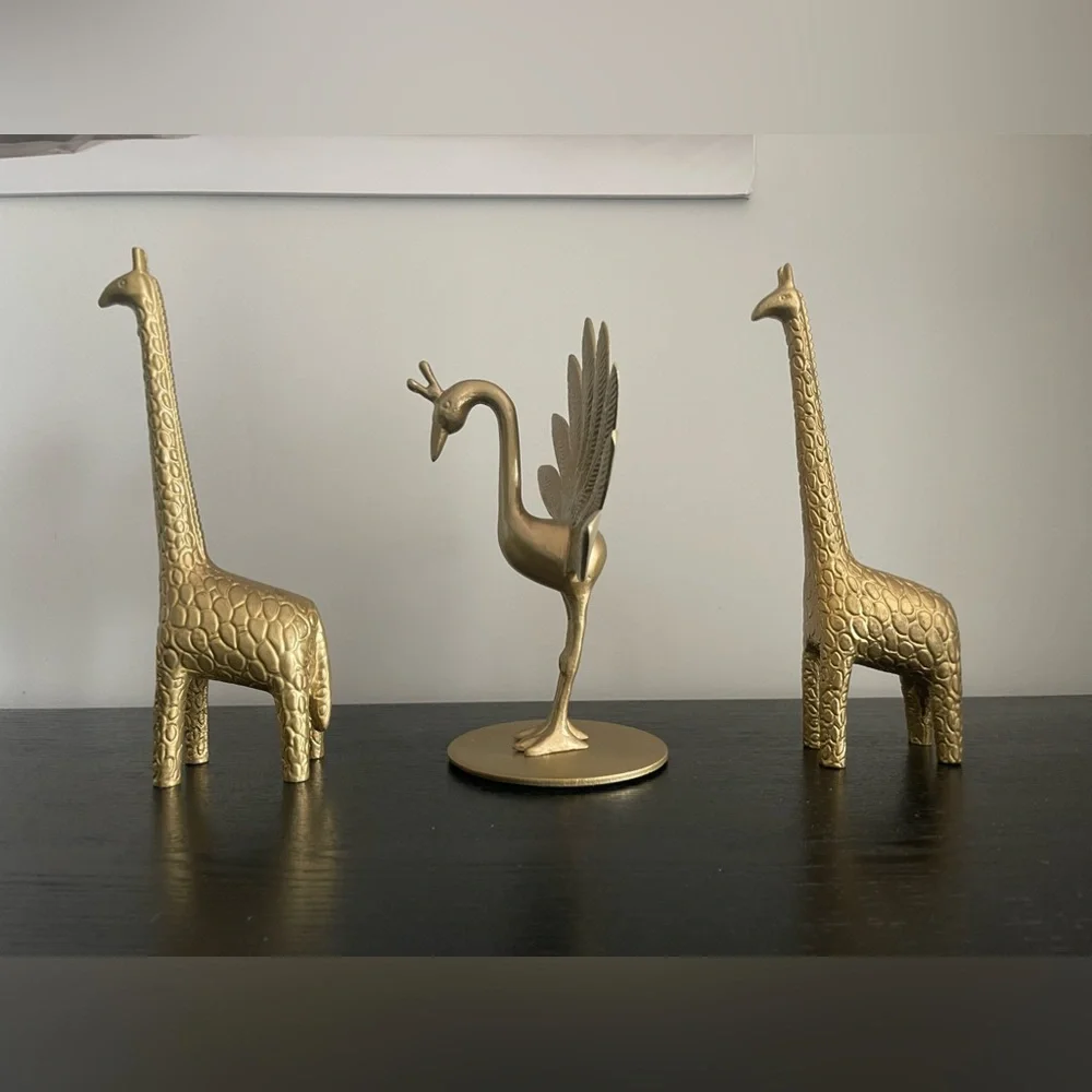 IKEA MARKNIVÅ Decoration Peacock and Giraffe